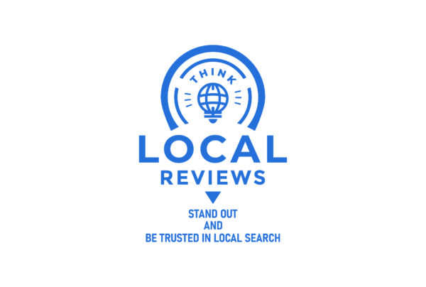 The logo for local reviews stand out and trust local search while utilizing a reputation management tool.