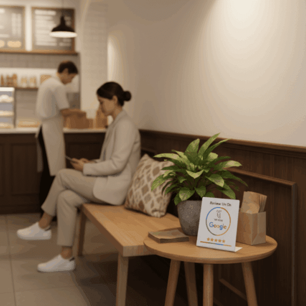 Google Review Card NFC Station (White) - Image 12