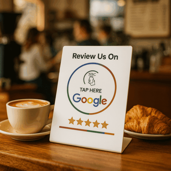 Google Review Card NFC Station (White) - Image 2