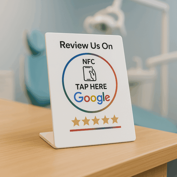 Google Review Card NFC Station (White) - Image 5