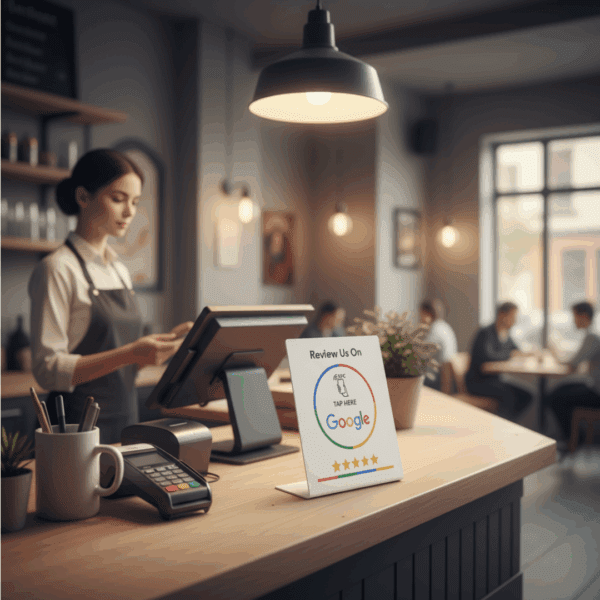 Google Review Card NFC Station (White) - Image 10