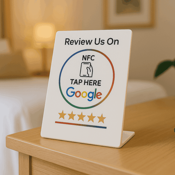 Google Review Card NFC Station (White) - Image 6